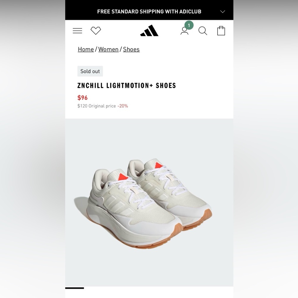 Adidas ZNCHILL LIGHTMOTION+ SHOES